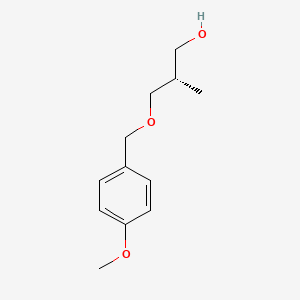 molecular formula C12H18O3 B1310621 (2S)-3-[(4-methoxyphenyl)methoxy]-2-methylpropan-1-ol CAS No. 160238-45-9