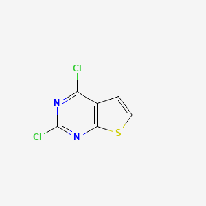 molecular formula C7H4Cl2N2S B1310623 2,4-Dichloro-6-methylthieno[2,3-D]pyrimidine CAS No. 76872-23-6