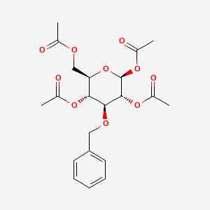molecular formula C21H26O10 B1310630 1,2,4,6-tetra-O-acetyl-3-O-benzyl-beta-D-glucopyranose CAS No. 39686-94-7
