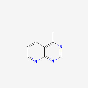 molecular formula C8H7N3 B13106300 4-Methylpyrido[2,3-d]pyrimidine CAS No. 28732-71-0