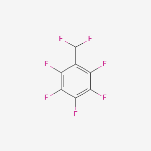molecular formula C7HF7 B1310632 1-(Difluoromethyl)-2,3,4,5,6-pentafluorobenzene CAS No. 22006-44-6