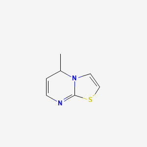 molecular formula C7H8N2S B13106335 5-Methyl-5H-thiazolo[3,2-a]pyrimidine 