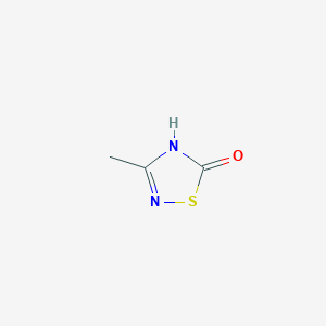 molecular formula C3H4N2OS B13106339 3-Methyl-1,2,4-thiadiazol-5(2H)-one 