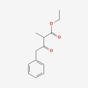 molecular formula C13H16O3 B13106381 Ethyl 2-methyl-3-oxo-4-phenylbutanoate 