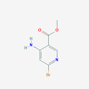 molecular formula C7H7BrN2O2 B13106395 Methyl 4-amino-6-bromonicotinate 