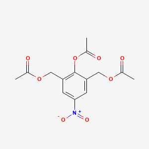 molecular formula C14H15NO8 B1310644 [2-(Acetyloxy)-5-nitro-1,3-phenylene]di(methylene) diacetate CAS No. 478951-91-6