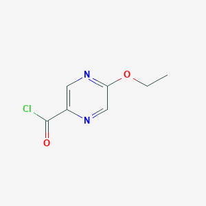 molecular formula C7H7ClN2O2 B13106470 5-Ethoxypyrazine-2-carbonyl chloride CAS No. 58333-67-8
