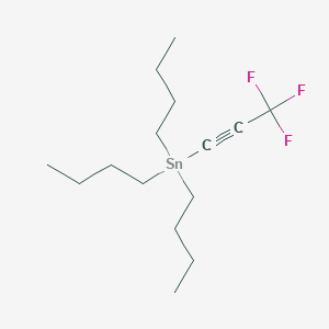 molecular formula C15H27F3Sn B1310648 1-Tributylstannyl-3,3,3-trifluoro-1-propyne CAS No. 64185-12-2