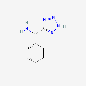 molecular formula C8H9N5 B13106527 phenyl(2H-tetrazol-5-yl)methanamine CAS No. 95898-94-5