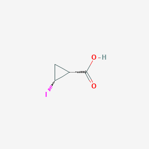 molecular formula C4H5IO2 B1310653 (1R,2R)-2-iodocyclopropanecarboxylic acid CAS No. 692288-05-4