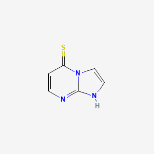 molecular formula C6H5N3S B13106584 Imidazo[1,2-a]pyrimidine-5(1h)-thione 