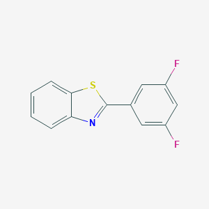 molecular formula C13H7F2NS B131066 2-(3,5-Difluorophenyl)-1,3-benzothiazole CAS No. 156215-40-6