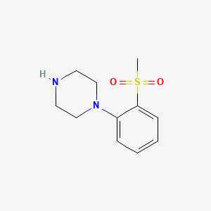 molecular formula C11H16N2O2S B1310665 1-[2-(Methylsulphonyl)phenyl]piperazine CAS No. 313490-26-5