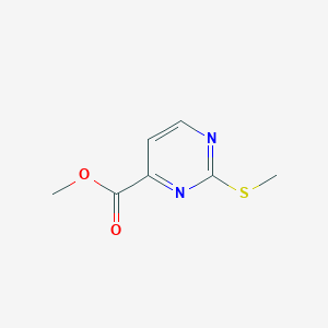 molecular formula C7H8N2O2S B1310674 Methyl 2-(methylthio)pyrimidine-4-carboxylate CAS No. 64224-67-5