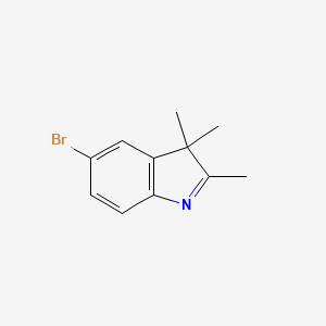 molecular formula C11H12BrN B1310677 5-溴-2,3,3-三甲基-3H-吲哚 CAS No. 54136-24-2
