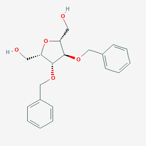 molecular formula C₂₀H₂₄O₅ B131069 [(2R,3R,4R,5S)-5-(Hydroxymethyl)-3,4-bis(phenylmethoxy)oxolan-2-yl]methanol CAS No. 129115-89-5