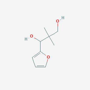 molecular formula C9H14O3 B1310700 1-(呋喃-2-基)-2,2-二甲基丙烷-1,3-二醇 CAS No. 4946-64-9
