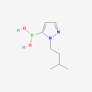 molecular formula C8H15BN2O2 B1310701 1-Isopentyl-1H-pyrazole-5-boronic acid CAS No. 847818-66-0