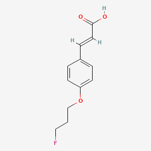 molecular formula C12H13FO3 B1310721 3-[4-(3-Fluoropropoxy)phenyl]acrylic acid CAS No. 695186-85-7