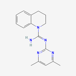 molecular formula C16H19N5 B1310725 N-(4,6-dimethylpyrimidin-2-yl)-3,4-dihydroquinoline-1(2H)-carboximidamide CAS No. 355824-85-0