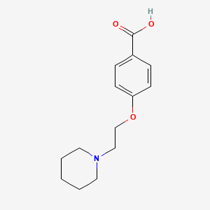 molecular formula C14H19NO3 B1310729 4-(2-Piperidin-1-yl-ethoxy)-benzoic acid CAS No. 89407-98-7