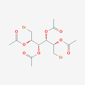 molecular formula C14H20Br2O8 B131073 1,6-二溴-1,6-二脱氧-D-甘露醇 2,3,4,5-四乙酸酯 CAS No. 15410-49-8