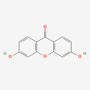 molecular formula C13H8O4 B1310731 3,6-二羟基-9H-黄嘌呤-9-酮 CAS No. 1214-24-0