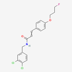 molecular formula C19H18Cl2FNO2 B1310749 N-[(3,4-dichlorophenyl)methyl]-3-[4-(3-fluoropropoxy)phenyl]prop-2-enamide 