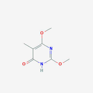 molecular formula C7H10N2O3 B13107627 4(1H)-Pyrimidinone, 2,6-dimethoxy-5-methyl-(9CI) CAS No. 52280-99-6