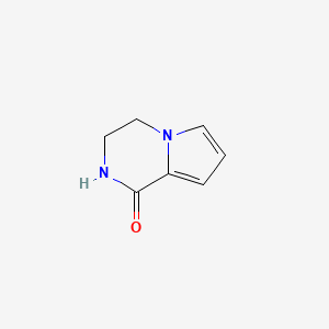 molecular formula C7H8N2O B1310763 3,4-Dihydropyrrolo[1,2-a]pyrazin-1(2H)-one CAS No. 54906-42-2