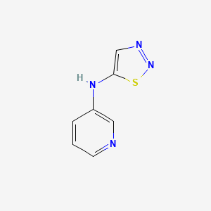 molecular formula C7H6N4S B13107739 N-(Pyridin-3-yl)-1,2,3-thiadiazol-5-amine 