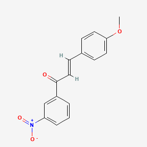 molecular formula C16H13NO4 B1310776 3-(4-Methoxyphenyl)-1-(3-nitrophenyl)prop-2-en-1-one CAS No. 73911-01-0