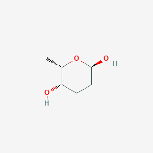 molecular formula C6H12O3 B13107788 (2R,5S,6S)-6-Methyltetrahydro-2H-pyran-2,5-diol 
