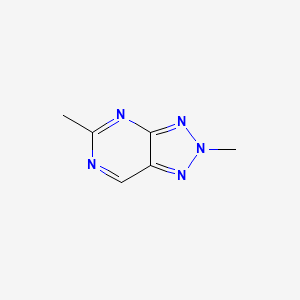 molecular formula C6H7N5 B13107815 2,5-Dimethyl-2H-[1,2,3]triazolo[4,5-d]pyrimidine 