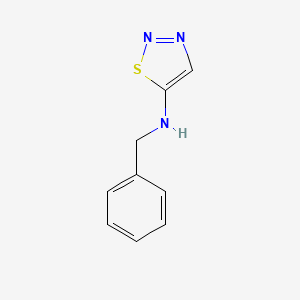 molecular formula C9H9N3S B13107849 N-Benzyl-1,2,3-thiadiazol-5-amine 