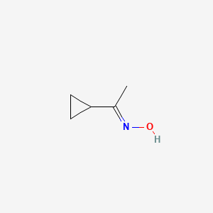 molecular formula C5H9NO B1310792 1-Cyclopropyl-ethanone oxime CAS No. 51761-72-9