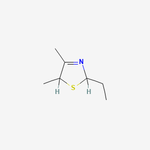 molecular formula C7H13NS B1310793 4,5-Dimethyl-2-ethyl-3-thiazoline CAS No. 76788-46-0