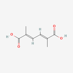 molecular formula C8H10O4 B1310804 2,5-Dimethyl-2,4-hexadienedioic acid CAS No. 20514-41-4