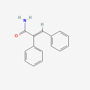 molecular formula C15H13NO B1310806 alpha-Phenyl-trans-cinnamamide CAS No. 20432-29-5