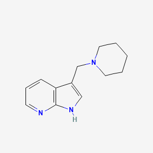 1-{1H-pyrrolo[2,3-b]pyridin-3-ylmethyl}piperidine