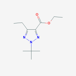 molecular formula C11H19N3O2 B13108120 Ethyl 2-(tert-butyl)-5-ethyl-2H-1,2,3-triazole-4-carboxylate 
