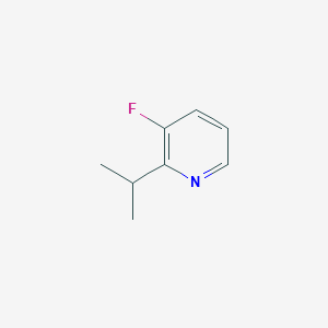 molecular formula C8H10FN B13108168 3-Fluoro-2-isopropylpyridine 