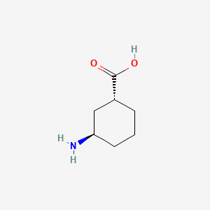 molecular formula C7H13NO2 B1310832 (1R,3R)-3-Aminocyclohexanecarboxylic acid CAS No. 34583-99-8