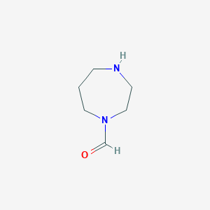 molecular formula C6H12N2O B1310835 1,4-Diazepane-1-carbaldehyde CAS No. 29053-62-1