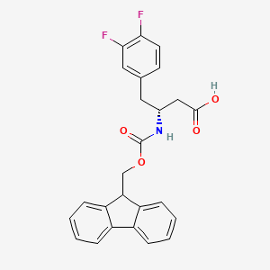 (R)-3-((((9H-Fluoren-9-yl)methoxy)carbonyl)amino)-4-(3,4-difluorophenyl)butanoic acid