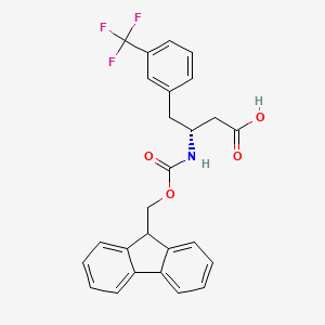 (R)-3-((((9H-fluoren-9-yl)methoxy)carbonyl)amino)-4-(3-(trifluoromethyl)phenyl)butanoic acid