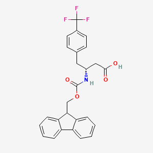 (R)-3-((((9H-Fluoren-9-yl)methoxy)carbonyl)amino)-4-(4-(trifluoromethyl)phenyl)butanoic acid