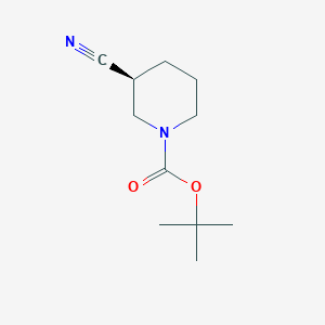 molecular formula C11H18N2O2 B1310870 (S)-1-N-Boc-3-cyanopiperidine CAS No. 915226-39-0