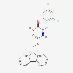 molecular formula C24H19Cl2NO4 B1310873 (R)-2-((((9H-芴-9-基)甲氧基)羰基)氨基)-3-(2,4-二氯苯基)丙酸 CAS No. 352351-61-2