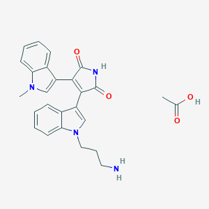 molecular formula C26H26N4O4 B131088 双吲哚基马酰亚胺 VIII CAS No. 138516-31-1